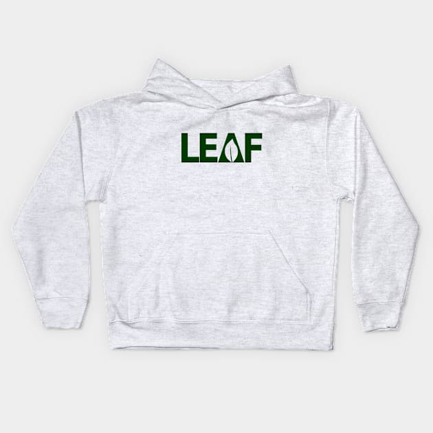 Leaf Creative Design Kids Hoodie by DinaShalash